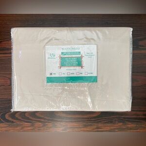 DAHDOUL Aloe Soft Bamboo Twin Sheet Set - Cream - NWT!